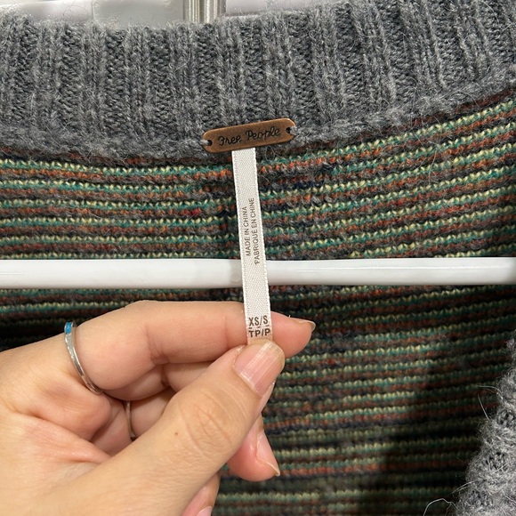 Colorful Geometric Knit Cardigan Free People - Picture 3 of 3